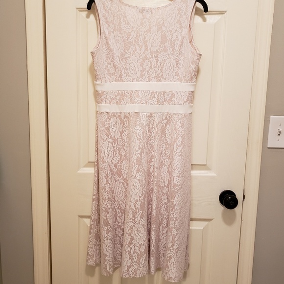 Aa Studio Aa Ivory Nude Lace Dress - Picture 2 of 5